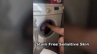 Natural scent free laundry sheets remove stubborn stains while caring for sensitive skin