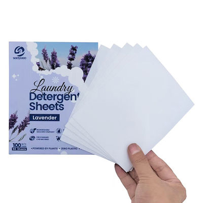 Bon prix Fournisseur de nettoyage de linge Logo personnalisé Parfum lavande Bande de papier lessive enzymatique en ligne