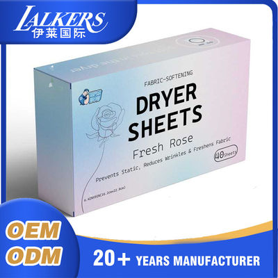 Good price Portable Fabric Softener Dryer Sheets Custom Detergent Dryer Sheets online
