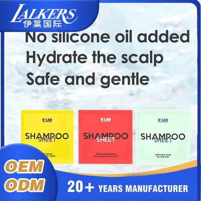 Good price Custom Shampoo Sheets Eco Friendly Space Saving Concentrated Shampoo Tablets online