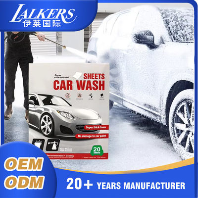 Good price Biodegradable Car Wash Strips Dissolvable Detergent Sheets For Car Cleaning online