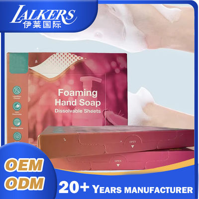 Good price Convenient Portable Travel Hand Washing Soap Paper Skin Friendly Disposable online