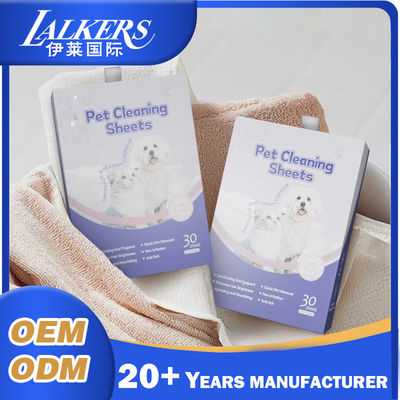 Good price Disposable Pet Body Wash Paper Fragrant Scent For Dogs Soft Touch Bathroom online