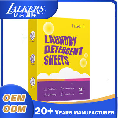 Good price OEM ODM Lalkers Detergent Laundry Sheets Liquidless Formula Biodegradable online