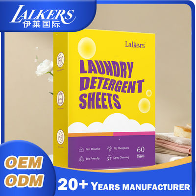Good price Disposable Laundry Sheets Eco Friendly Remove Odor And Dirty Customizable online