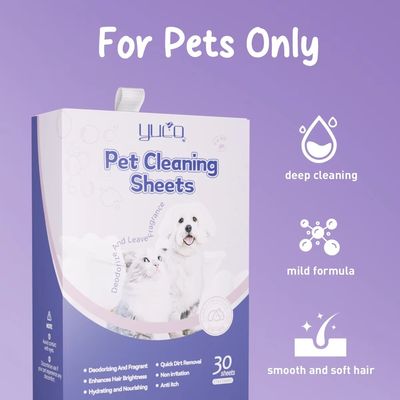 Harga bagus Soft Touch Pet Hair Laundry Sheets Kamar Mandi Beraroma Body Wash Sheets Untuk Anjing on line