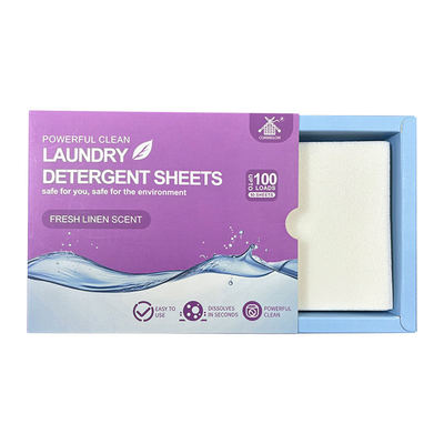 Eco Friendly Good Price Household Washing Laundry Clean Detergent Sheets Laundry Tablets