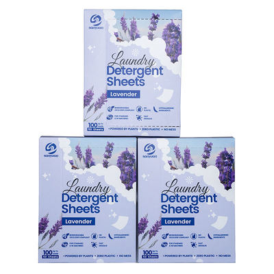 Eco-Friendly Laundry Detergent Sheets 24-30 pcs Box 11x14cm