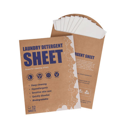 Laundry Detergent Sheets Eco-Friendly with Scent Deep Cleaning and Liquid Less
