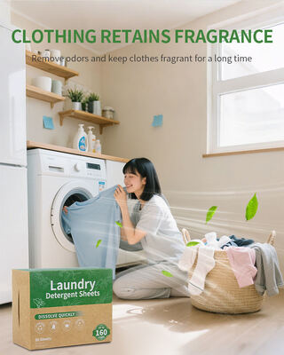 Dobra cena Biologicznie ulegające rozkładowi arkusze z detergentu do prania 11*14cm 2,8-3 g/arkusz z 50% aktywnym składnikiem do głębokiego czyszczenia w Internecie