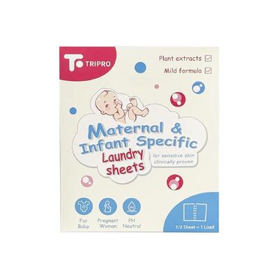 Portable Water Dissolve Baby Laundry Detergent Sheets Biodegradable Paper Soap