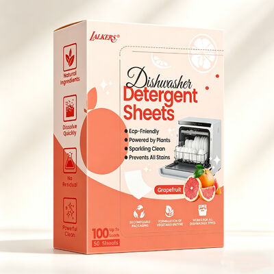 Eco-Friendly Hypoallergenic Long-Lasting Dishwasher Detergent Sheets for Dish Washing