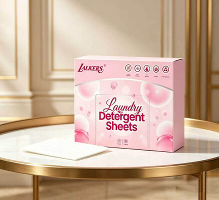 Eco-Friendly Laundry Detergent Sheets with Strong Cleansing, Customizable Fragrance, and Plant-Based Formula