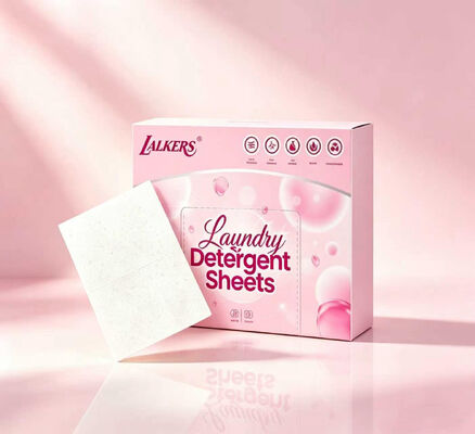 Eco-Friendly Laundry Detergent Sheets with Strong Cleansing Power and Customizable Fragrance