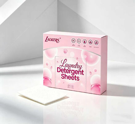 Natural Formula Laundry Detergent Sheets with 11*14cm Size and 50% Active Matter for Deep Cleaning