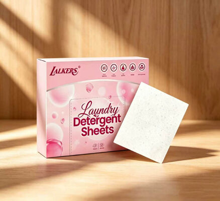 11*14cm Laundry Detergent Sheets with 2.8-3g/sheet and 50% Active Matter for Powerful Stain Removal
