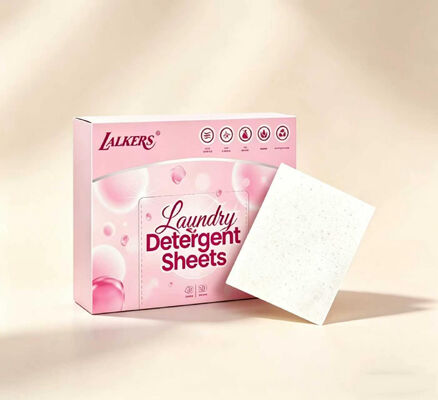 Eco-Friendly Laundry Detergent Sheets with Strong Cleansing Power and Customizable Fragrance for Sustainable Living