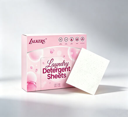 Eco-Friendly Laundry Detergent Sheets with Customizable Fragrance for Strong Cleansing