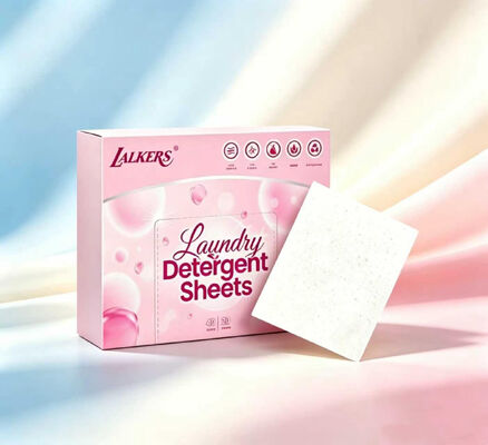 Bom preço Folhas de detergente para roupa ecológicas com forte poder de limpeza e fragrância personalizável para manchas difíceis on-line