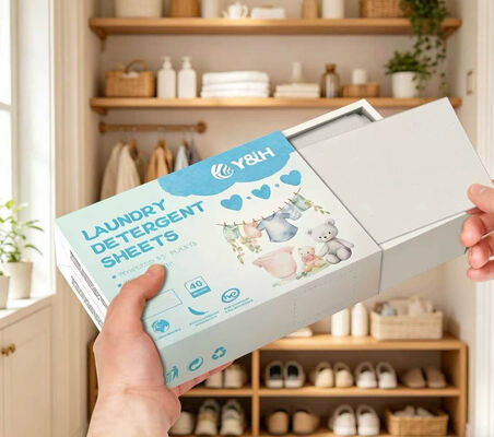Bon prix Élimination des taches résistante à l'action rapide Les feuilles de détergent de linge respectueuses de l'environnement avec un parfum personnalisable en ligne