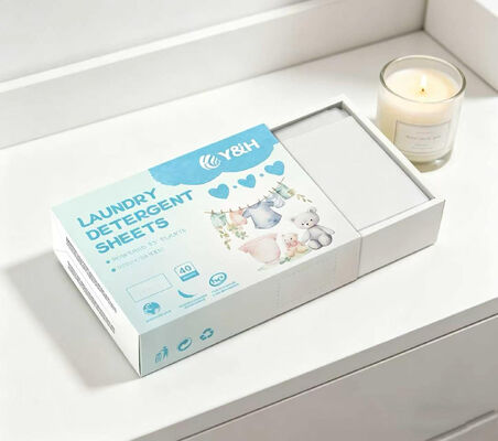 Eco-Friendly Compact Laundry Detergent Sheets with Strong Cleansing Power