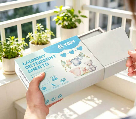 Eco-Friendly Laundry Detergent Sheets with Deep Stain Removal and Customizable Fragrance