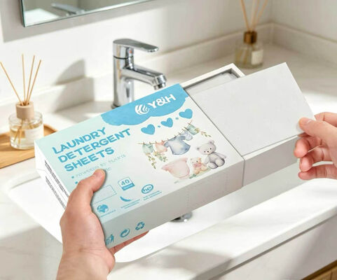 Good price Eco-Friendly Strong Cleansing Laundry Detergent Sheets with Customizable Fragrance for Tough Stain Removal online