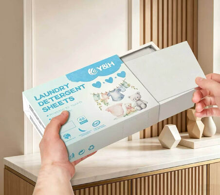 Eco-Friendly Laundry Detergent Sheets with Strong Cleansing Power and Customizable Fragrance