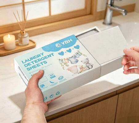Good price Eco-Friendly Laundry Detergent Sheets with Superior Stain Lifting for Heavy Soiled Garments in 11*14cm Size online