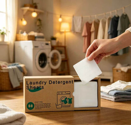 Good price Biodegradable Skin Friendly Laundry Detergent Sheets for Tough Stain Removal online