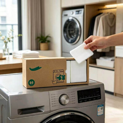 Color Locking Eco Laundry Detergent Sheets for Tough Stain Removal and Garment Protection