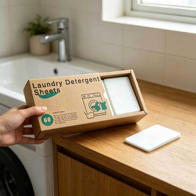 Cold Water Compatible Fast Dissolving Eco-Friendly Laundry Detergent Sheets for Tough Stains