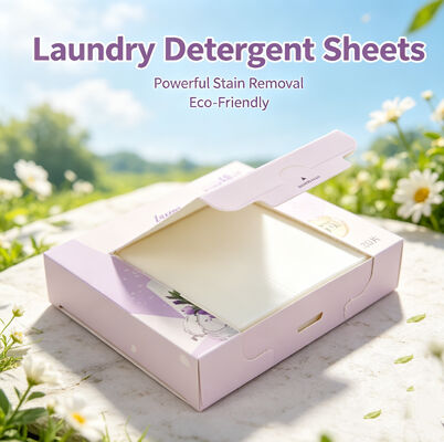 Zero Plastic Eco-Friendly Laundry Detergent Sheets with Strong Cleansing for Tough Stain Removal