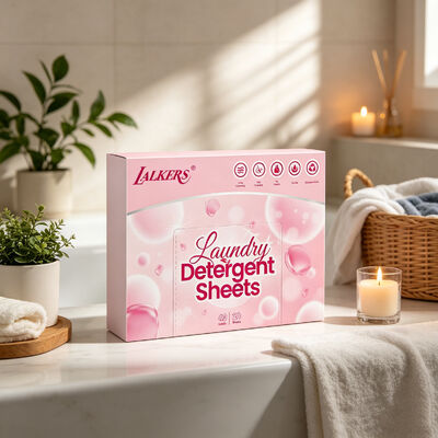 Guter Preis Superkondensierte Waschmittelblätter mit 50% Wirkstoff und anpassbarem Duft Online