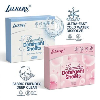 Good price Non-Irritating Laundry Detergent Sheets with Plant Based Surfactant and Biodegradable Wrappers online
