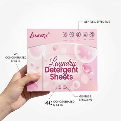 Bom preço Folhas de Detergente de Roupa Ultra Concentradas Sem Plástico Hipoalergênicas para Roupas de Bebê Seguras on-line