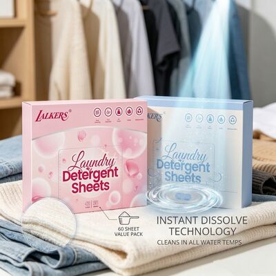 Good price Plant based surfactant laundry detergent sheets with above 55% active ingredient in biodegradable packaging online