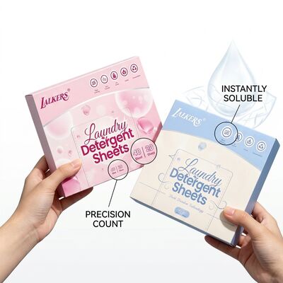 Harga bagus Lembar deterjen laundry bebas plastik yang dapat dikompos tahan terhadap noda dengan surfaktan berbasis tumbuhan on line