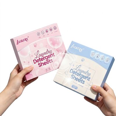 Harga bagus Lembar cuci 100% berbasis tanaman dengan kemasan nol limbah dan strip deterjen yang sudah diukur sebelumnya on line