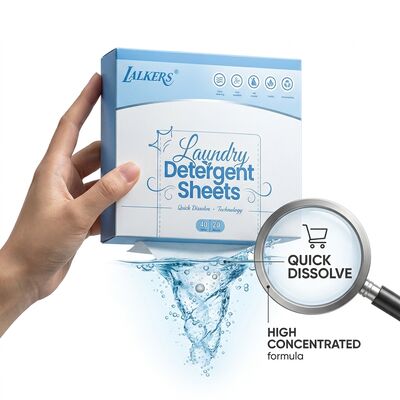 Solid Amino Acid Surfactant Laundry Detergent Sheets with Neutral PH 7.0 for Hand Wash Safety