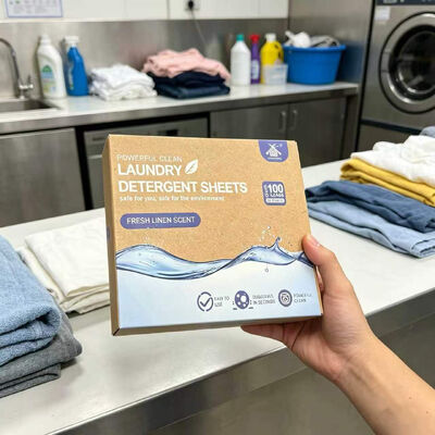 Prezzo buono Fogli di detersivi per biancheria a base vegetale superconcentrati con imballaggio a rifiuti zero in linea