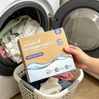 Good price Plant Based Surfactant Laundry Detergent Sheets with No Artificial Colorants for Deep Clean Washing online