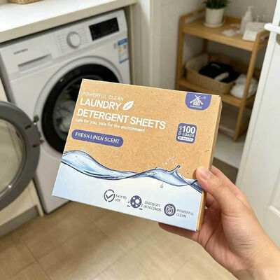 Harga bagus Lembar Deterjen Pakaian Deep Cleaning dengan Surfaktan Berbasis Tumbuhan untuk Mesin Cuci Hemat Energi on line