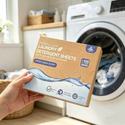 Good price Plant Based Surfactant Laundry Detergent Sheets 12x6cm per Strip with Above 55% Active Ingredient online