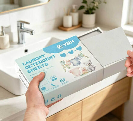 Harga bagus Bahan aktif permukaan berbasis tumbuhan Lembar deterjen cuci semua mesin kompatibel dengan formula pekat on line