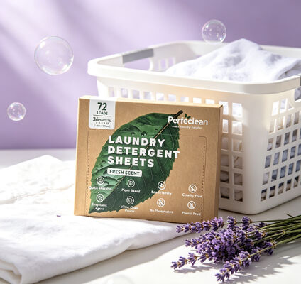 Good price 100% Plant-Based Biodegradable Laundry Detergent Sheets - Pre-Measured Eco-Friendly Laundry Strips online