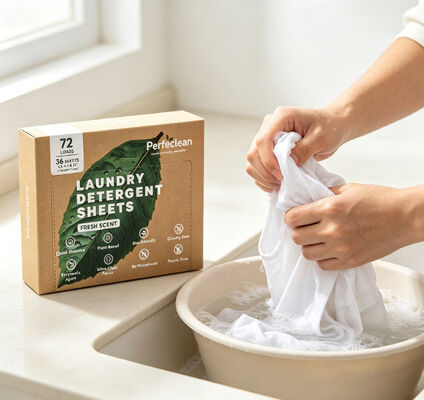 Good price Biodegradable Plant Based Laundry Detergent Sheets Pre-Measured for Machine & Hand Wash online