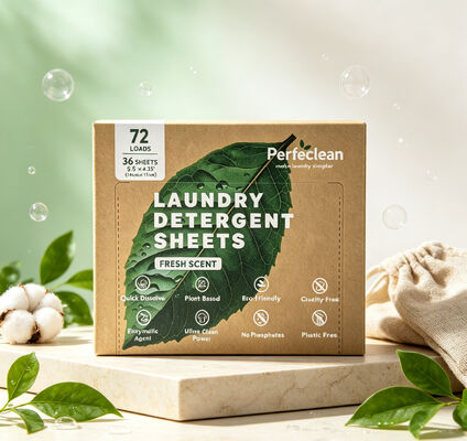 Good price Fully Biodegradable Plant Based Laundry Detergent Sheets with Zero Plastic Waste online