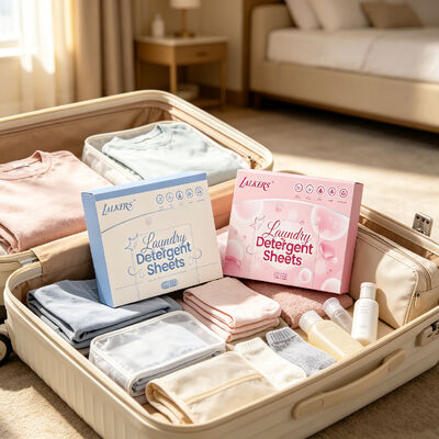 Guter Preis Kompostierbare Waschmittelblätter mit vordosierten Streifen aus pflanzlichen Inhaltsstoffen Online