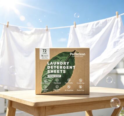 Good price Plant Based Surfactant Biodegradable Laundry Detergent Sheets for Compact Eco Washing Storage online